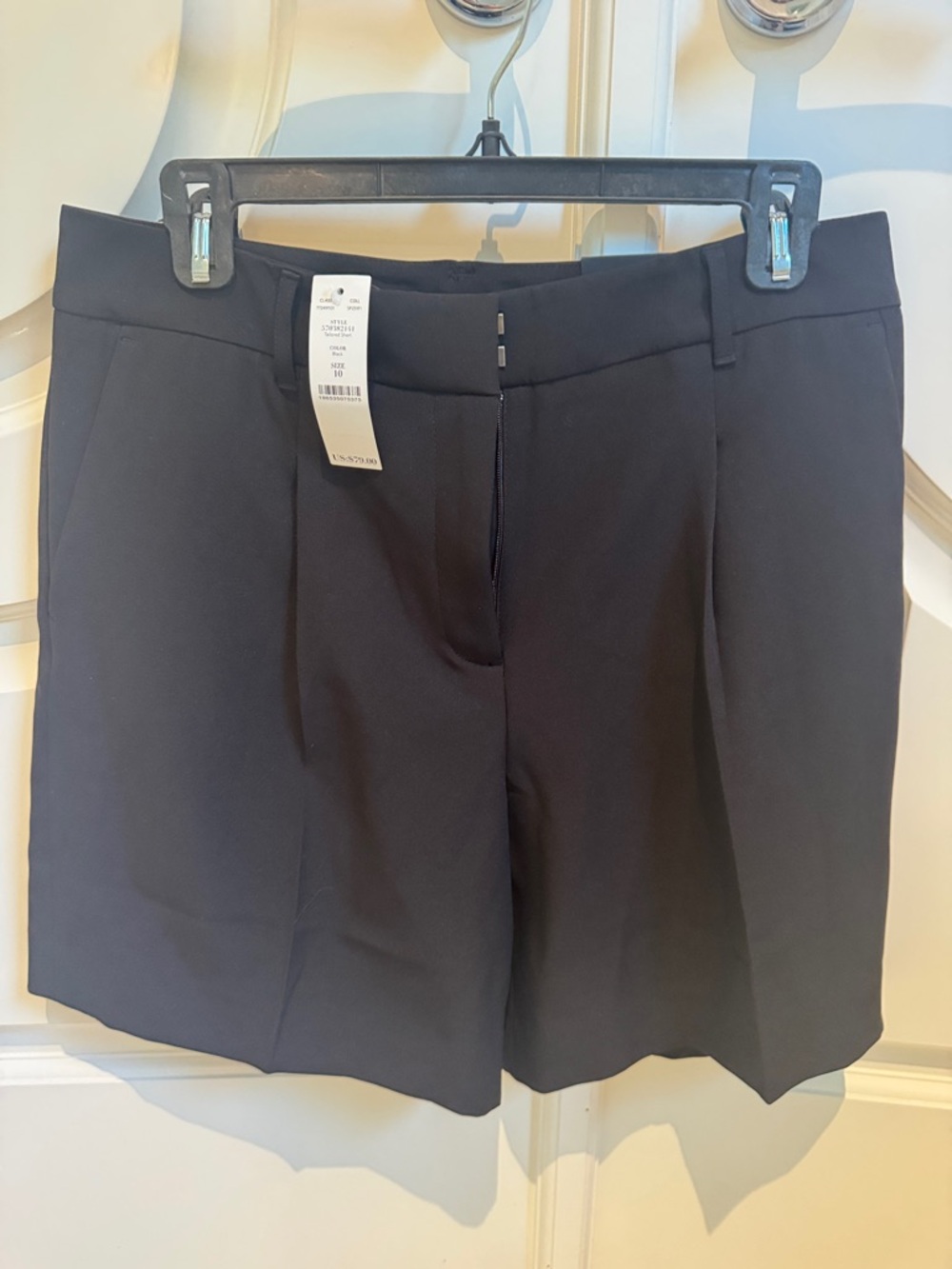 White House Black Market Black Tailored Bermuda Shorts